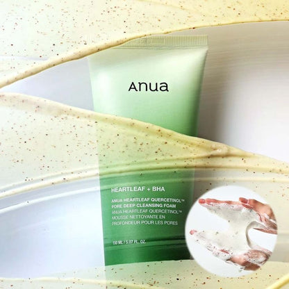 ANUA - HEARTLEAF QUERCETINOL PORE DEEP CLEANSING FOAM (150 ml)